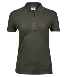 Tee Jays Ladies Luxury Stretch Polo Shirt T145 - Deep Green