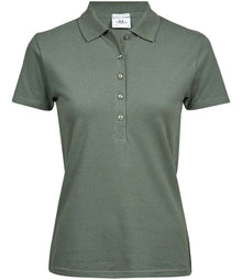 Tee Jays Ladies Luxury Stretch Polo Shirt T145 - Leaf Green