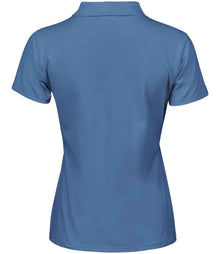 Tee Jays Ladies Luxury Stretch Polo Shirt T145 - T145 Ocean Blue Back