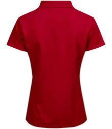 Tee Jays Ladies Luxury Stretch Polo Shirt T145 - T145 Red Back
