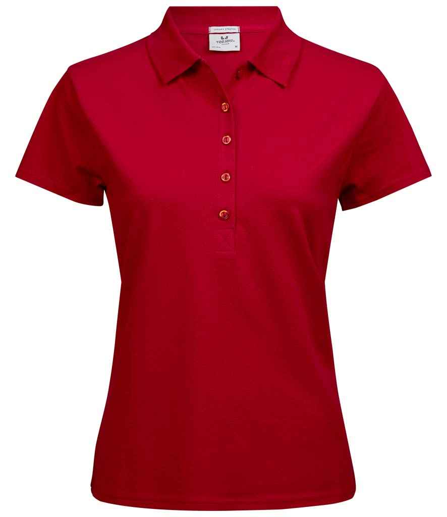 Tee Jays Ladies Luxury Stretch Polo Shirt T145 - Red