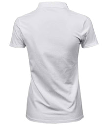 Tee Jays Ladies Luxury Stretch Polo Shirt T145 - T145 White Back