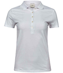 Tee Jays Ladies Luxury Stretch Polo Shirt T145 - White