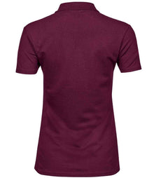 Tee Jays Ladies Luxury Stretch Polo Shirt T145 - T145 Wine Back