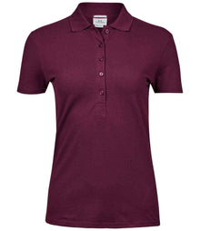Tee Jays Ladies Luxury Stretch Polo Shirt T145 - Wine