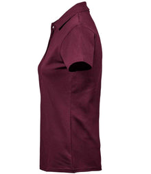 Tee Jays Ladies Luxury Stretch Polo Shirt T145 - T145 Wine Side