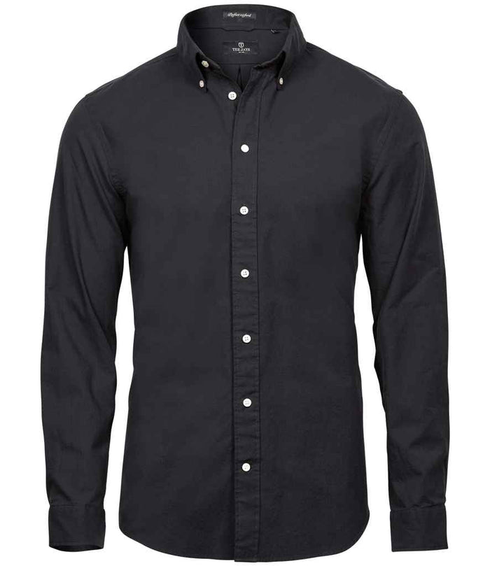 Tee Jays Perfect Long Sleeve Oxford Shirt T4000 - Black