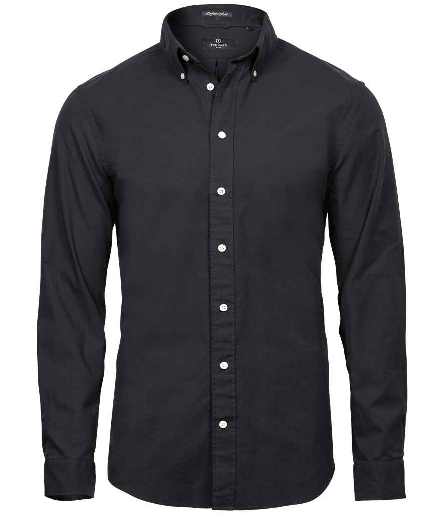 Tee Jays Perfect Long Sleeve Oxford Shirt T4000 - Black