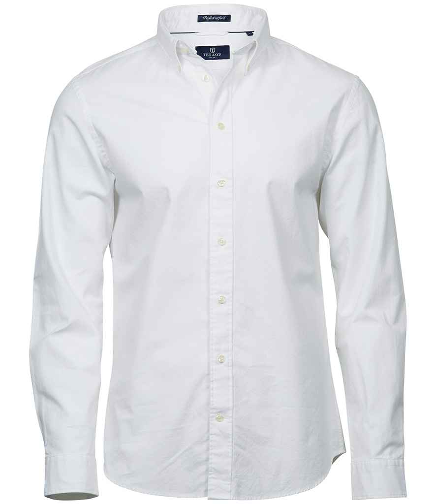 Tee Jays Perfect Long Sleeve Oxford Shirt T4000 - White
