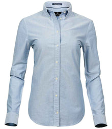 Tee Jays Ladies Perfect Long Sleeve Oxford Shirt T4001 - Light Blue