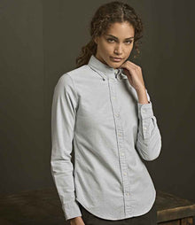 Tee Jays Ladies Perfect Long Sleeve Oxford Shirt T4001 - T4001 Light Blue Model