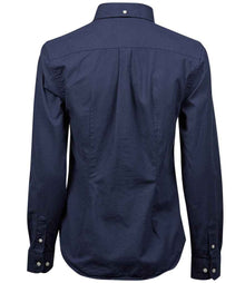 Tee Jays Ladies Perfect Long Sleeve Oxford Shirt T4001 - T4001 Navy Back