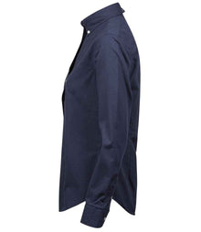 Tee Jays Ladies Perfect Long Sleeve Oxford Shirt T4001 - T4001 Navy Side