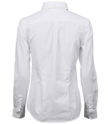 Tee Jays Ladies Perfect Long Sleeve Oxford Shirt T4001 - T4001 White Back