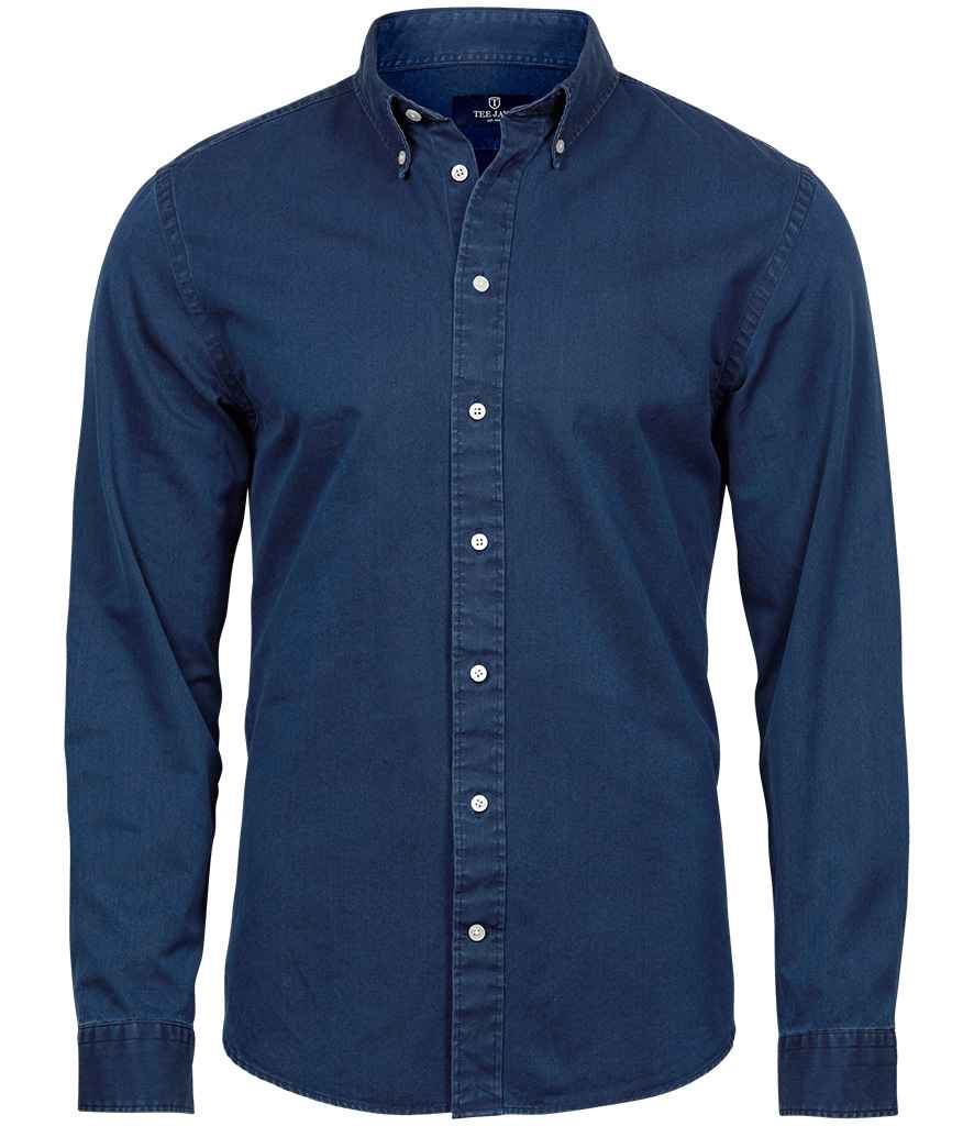 Tee Jays Long Sleeve Casual Twill Shirt T4002 - Indigo