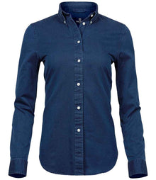 Tee Jays Ladies Long Sleeve Casual Twill Shirt T4003 - Indigo