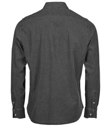 Tee Jays Denim Shirt T4004 - T4004 Black Denim Back