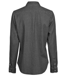 Tee Jays Ladies Denim Shirt T4005 - T4005 Black Denim Back