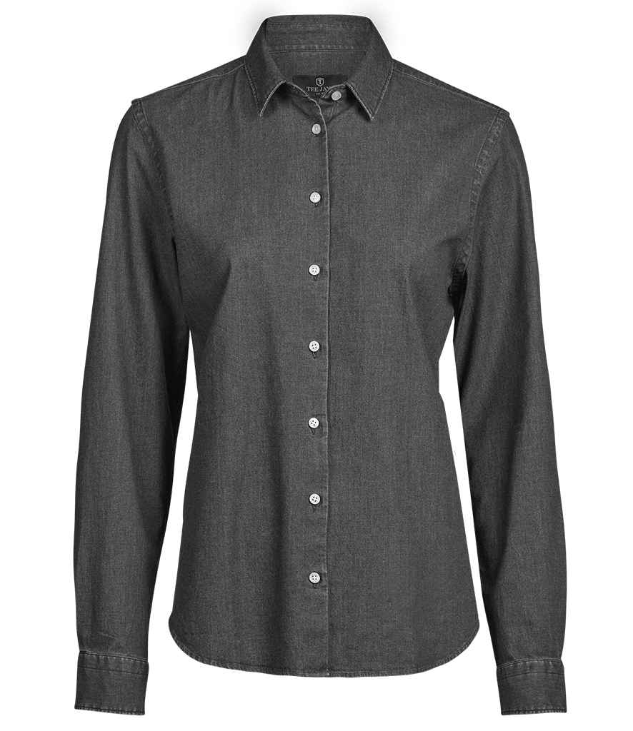 Tee Jays Ladies Denim Shirt T4005 - Black Denim