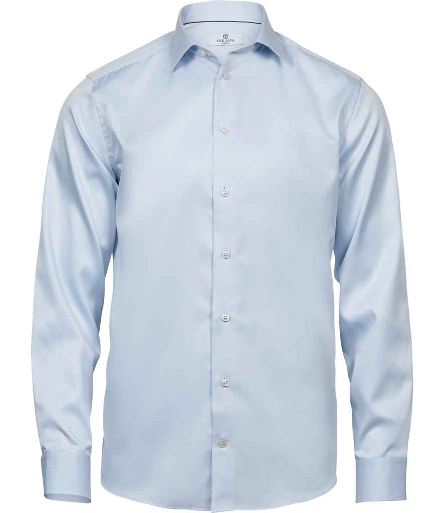 Tee Jays Luxury Comfort Fit Long Sleeve Oxford Shirt T4020 - Light Blue