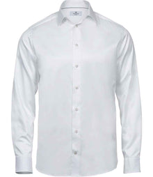 Tee Jays Luxury Comfort Fit Long Sleeve Oxford Shirt T4020 - White