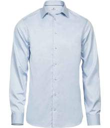 Tee Jays Luxury Slim Fit Long Sleeve Oxford Shirt T4021 - Light Blue