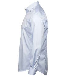 Tee Jays Luxury Slim Fit Long Sleeve Oxford Shirt T4021 - T4021 Light Blue Side