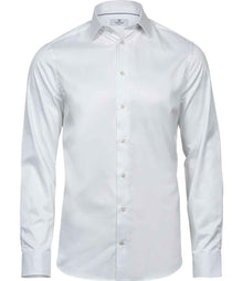 Tee Jays Luxury Slim Fit Long Sleeve Oxford Shirt T4021 - White