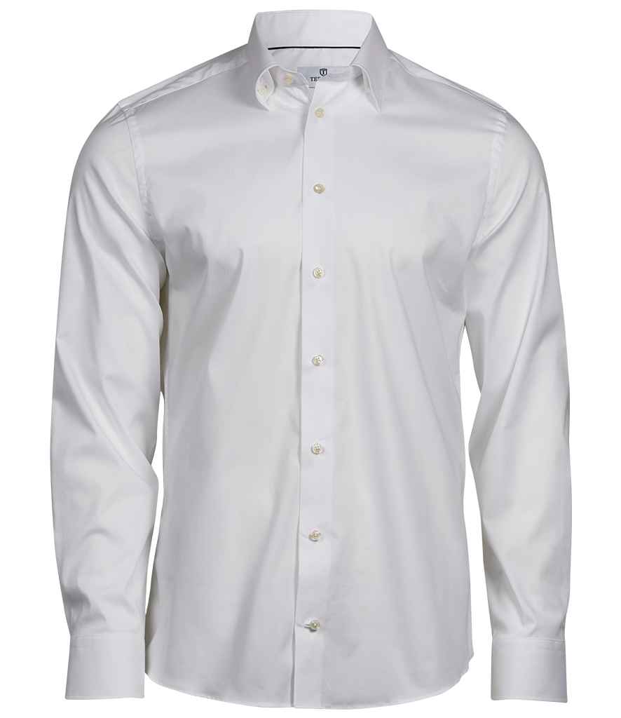Tee Jays Luxury Stretch Long Sleeve Shirt T4024 - White