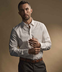 Tee Jays Luxury Stretch Long Sleeve Shirt T4024 - T4024 White Model