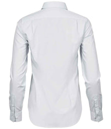 Tee Jays Ladies Stretch Luxury Long Sleeve Poplin Shirt T4025 - T4025 White Back