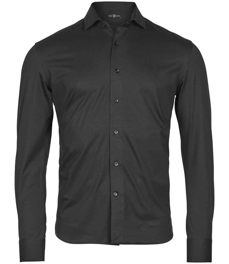 Tee Jays Active Stretch Long Sleeve Shirt T4030 - Black