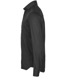 Tee Jays Active Stretch Long Sleeve Shirt T4030 - T4030 Black Side