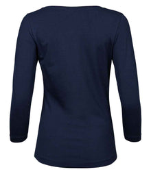 Tee Jays Ladies Stretch 3/4 Sleeve T-Shirt T460 - T460 Navy Back