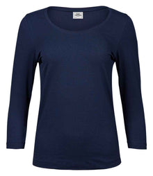 Tee Jays Ladies Stretch 3/4 Sleeve T-Shirt T460 - Navy