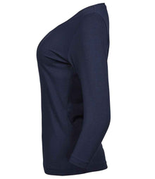 Tee Jays Ladies Stretch 3/4 Sleeve T-Shirt T460 - T460 Navy Side