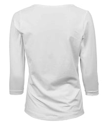 Tee Jays Ladies Stretch 3/4 Sleeve T-Shirt T460 - T460 White Back