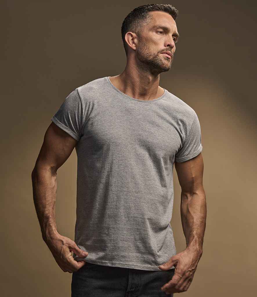 Tee Jays Roll-Up T-Shirt T5062 - T5062 Heather Grey Model