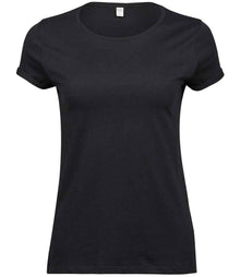Tee Jays Ladies Roll-Up T-Shirt T5063 - Black