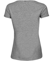 Tee Jays Ladies Roll-Up T-Shirt T5063 - T5063 Heather Grey Back