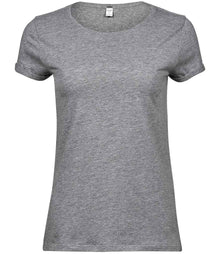 Tee Jays Ladies Roll-Up T-Shirt T5063 - Heather Grey