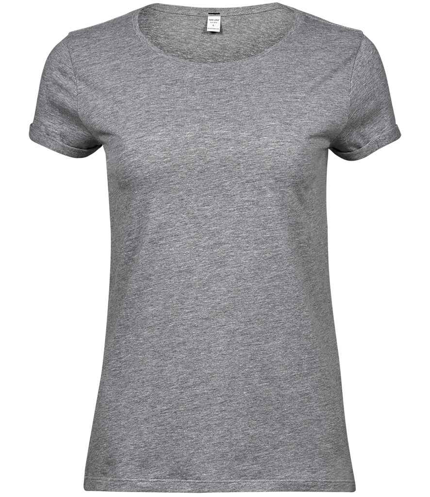 Tee Jays Ladies Roll-Up T-Shirt T5063 - Heather Grey