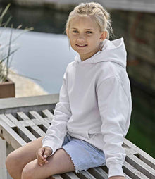 Tee Jays Kids Unlabeled Hooded Sweatshirt T5152B - T5152B White Model