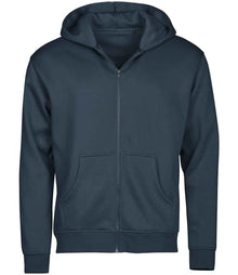 Tee Jays Unlabeled Hooded Full Zip Sweatshirt T5154 - Ink Blue