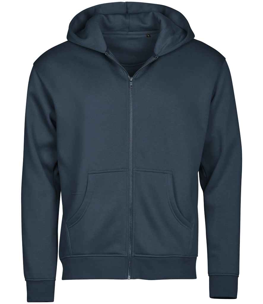 Tee Jays Unlabeled Hooded Full Zip Sweatshirt T5154 - Ink Blue