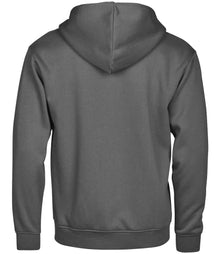 Tee Jays Unlabeled Hooded Full Zip Sweatshirt T5154 - T5154 Powder Grey Back
