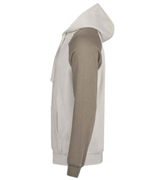 Tee Jays Unlabeled Two-Tone Hooded Sweatshirt T5156 - T5156 Cement/Clay Side