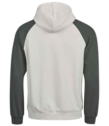 Tee Jays Unlabeled Two-Tone Hooded Sweatshirt T5156 - T5156 Cement/Dark Green Back