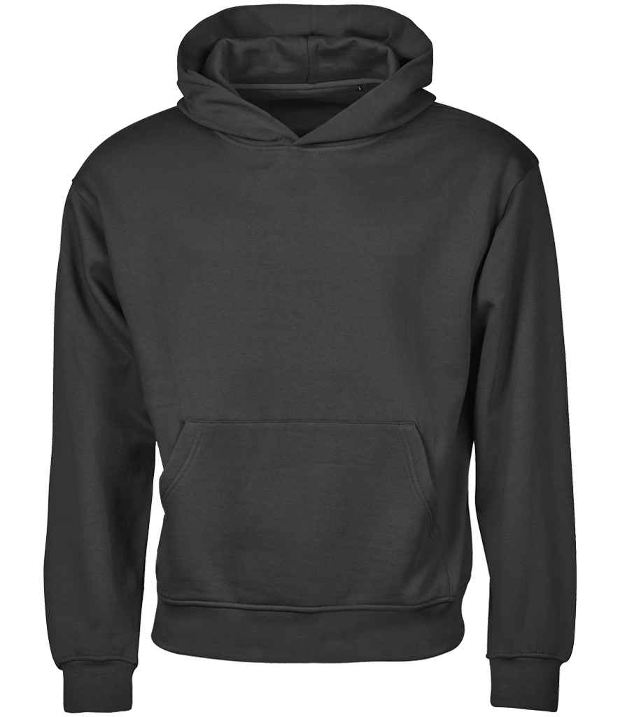 Tee Jays Unlabeled Heavy Loose Fit Hooded Sweatshirt T5162 - Black