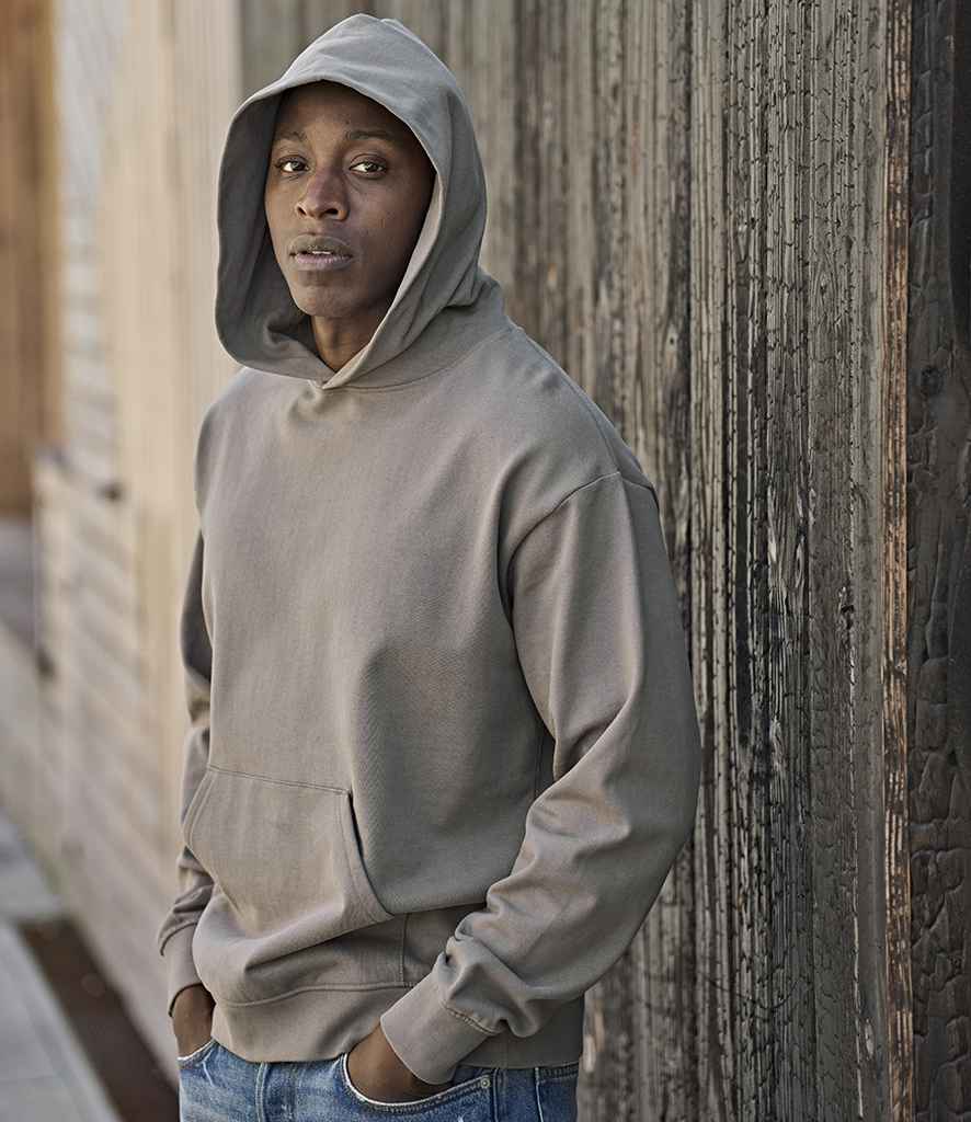 Tee Jays Unlabeled Heavy Loose Fit Hooded Sweatshirt T5162 - T5162 Cement Model